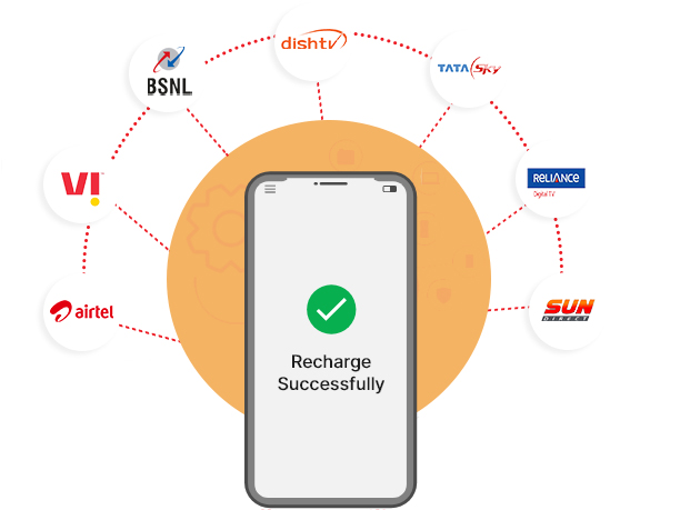 Mobile Recharge Illustration